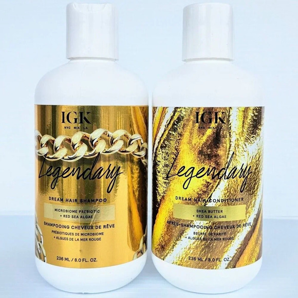 IGK Legendary Dream Hair Shampoo & Conditioner (8 oz/ 236 mL each) NEW/SEALED - Picture 1 of 3
